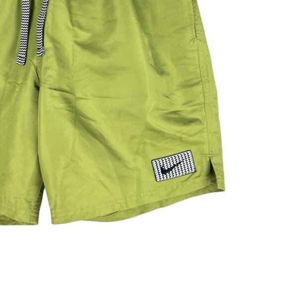 Nike Men's Elastic/Drawstring Waist Logo Lime Green Swim Shorts Size Medium NWT - Picture 4 of 12